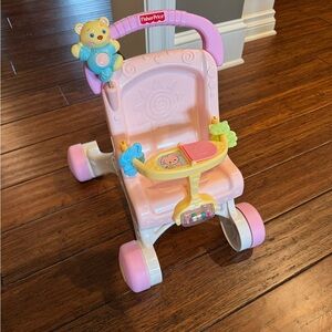 Fisher-Price Pink and Cream Baby Walker